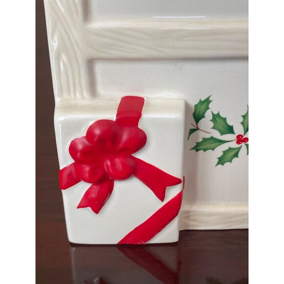 Lenox Santa Workbench Cookie Jar Santa’s Holiday Toy Shop 2000s - No Box - Picture 5 of 16